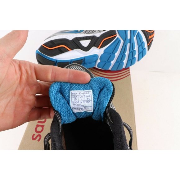New Saucony Omni 14 Gym Jogging Running Shoes Sneakers Silver Blue main image 4